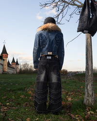 [PRE-ORDER] hand-distressed armoured jeanz